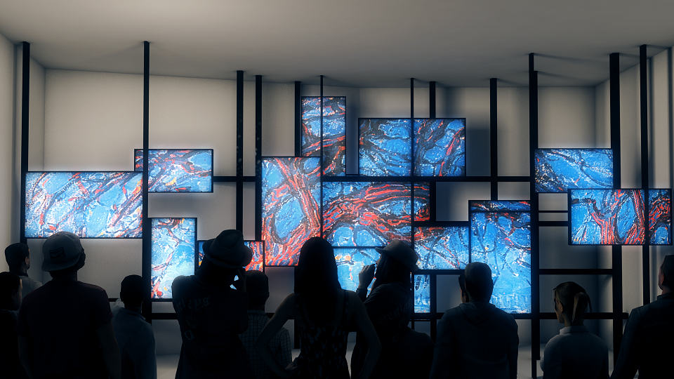 Videoinstallatie in het Mondriaanhuis, art-impression van Tinker Imagineers 2 pb.png